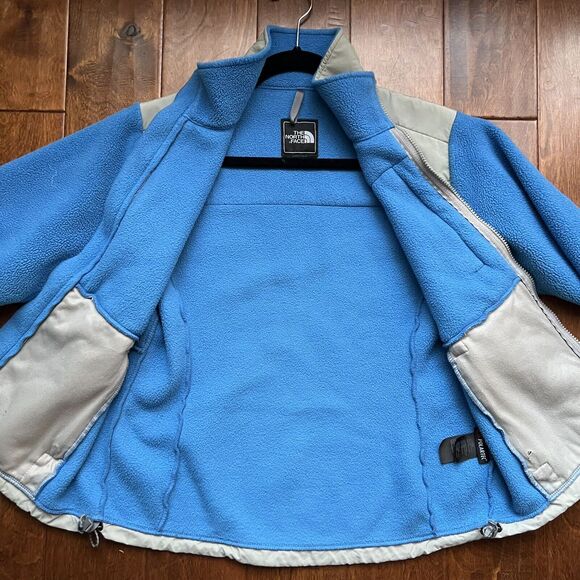 The North Face Women's Denali Polartec Fleece Zip Jacket Blue/Gray Size Small - Picture 6 of 9